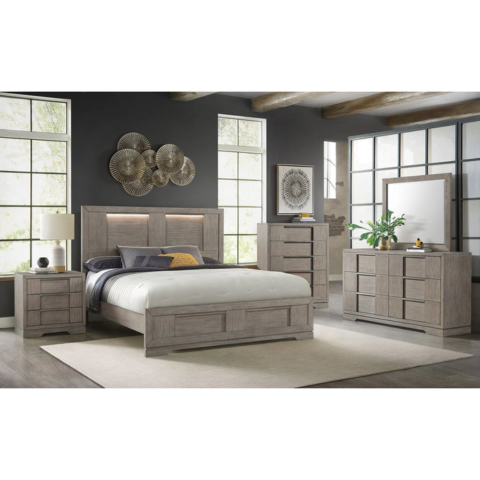 Kelis 6-Drawer Dresser in Grey