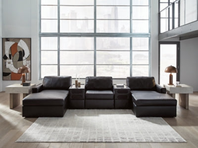 Modmax II Double Chaise Sectional with Audio Consoles - Faith Furniture (Manhattan, KS)