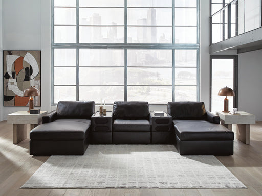 Modmax II Double Chaise Sectional with Audio Consoles - Faith Furniture (Manhattan, KS)
