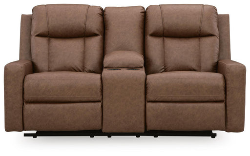 Mackmenville Reclining Loveseat with Console - Faith Furniture (Manhattan, KS)