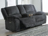 Draycoll Power Reclining Loveseat with Console - Faith Furniture (Manhattan, KS)