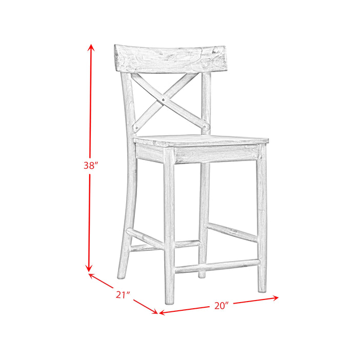 (D680-22) Callista- 24'' Counter Stool- Beach/Natural