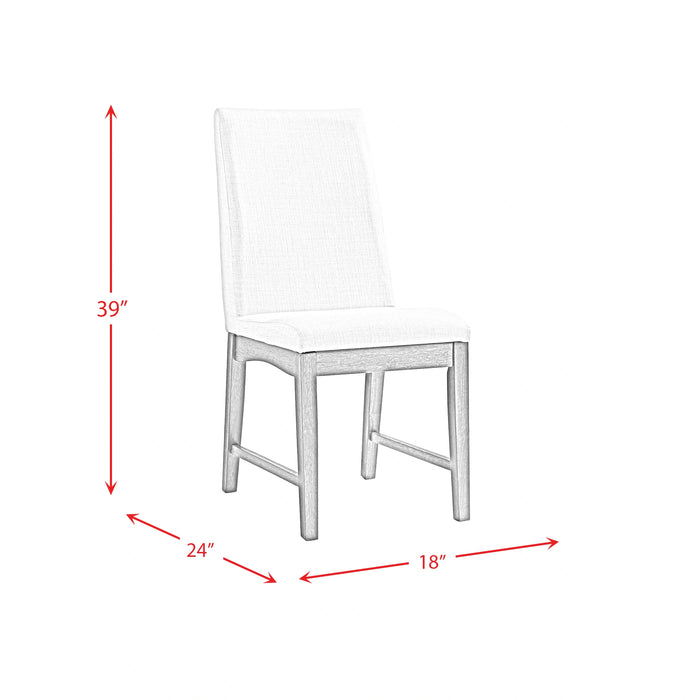 Dapper 5PC Rectangular Standard Height Dining Set in Walnut-Table & Four Chairs