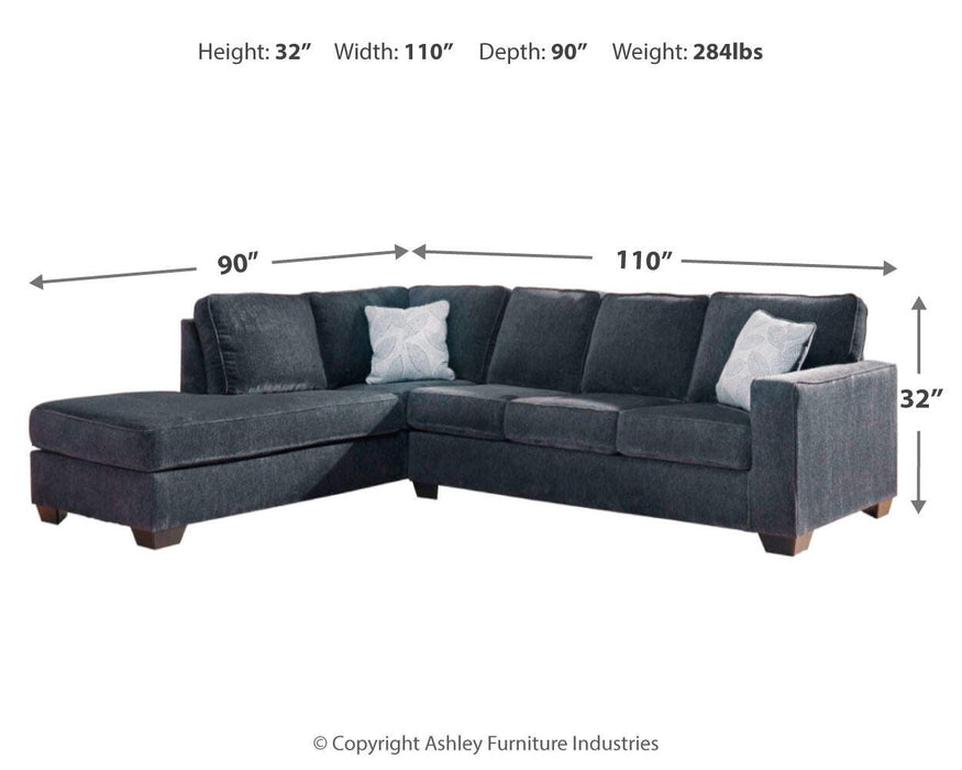 Altari Sleeper Sectional with Chaise - Faith Furniture (Manhattan, KS)