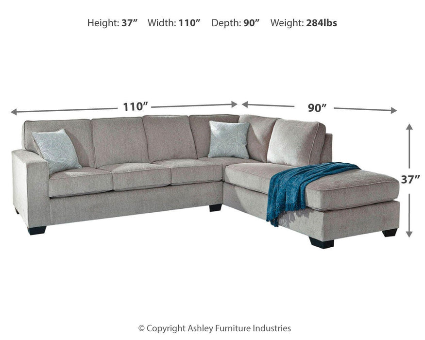 Altari Sleeper Sectional with Chaise - Faith Furniture (Manhattan, KS)