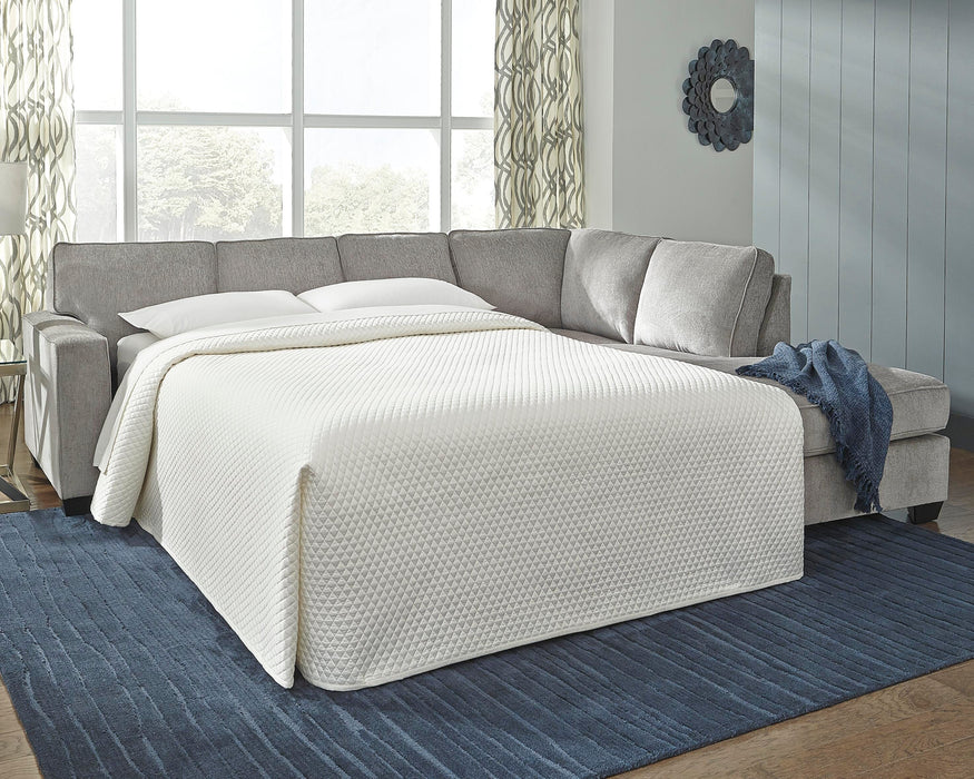Altari Sleeper Sectional with Chaise - Faith Furniture (Manhattan, KS)