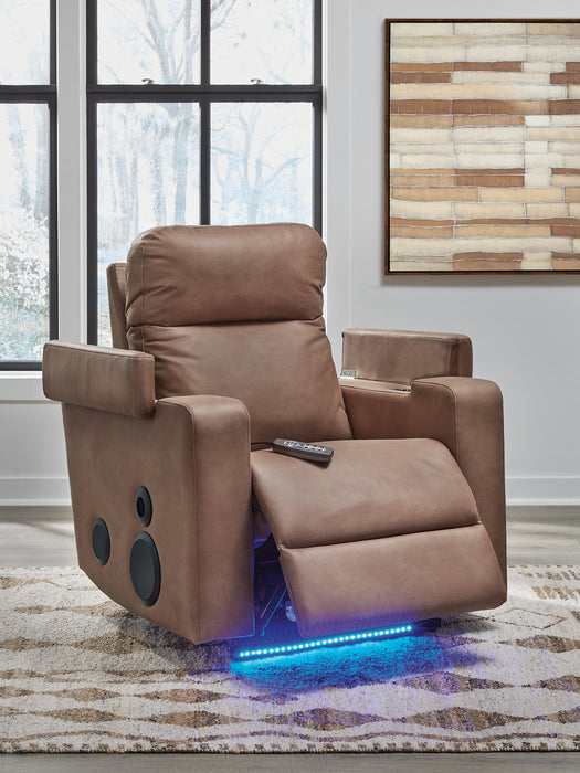 Lorrenton Power Glider Recliner with Audio System - Faith Furniture (Manhattan, KS)