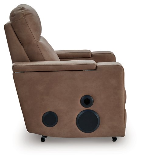 Lorrenton Power Glider Recliner with Audio System - Faith Furniture (Manhattan, KS)