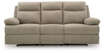 Side-Swipe Reclining Sofa with Drop Down Table - Faith Furniture (Manhattan, KS)