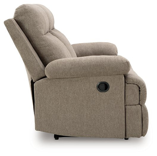 Side-Swipe Reclining Sofa with Drop Down Table - Faith Furniture (Manhattan, KS)