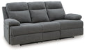 Side-Swipe Reclining Sofa with Drop Down Table - Faith Furniture (Manhattan, KS)