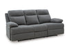Side-Swipe Reclining Sofa with Drop Down Table - Faith Furniture (Manhattan, KS)