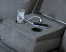 Side-Swipe Reclining Sofa with Drop Down Table - Faith Furniture (Manhattan, KS)