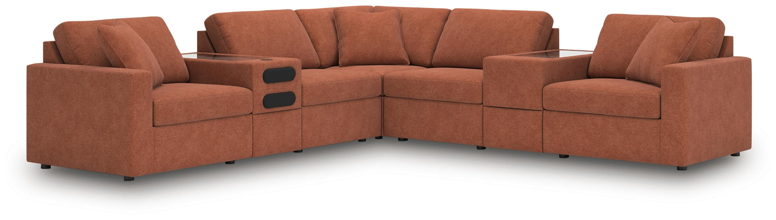 Modmax Balanced Sectional with Audio and Storage Consoles - Faith Furniture (Manhattan, KS)