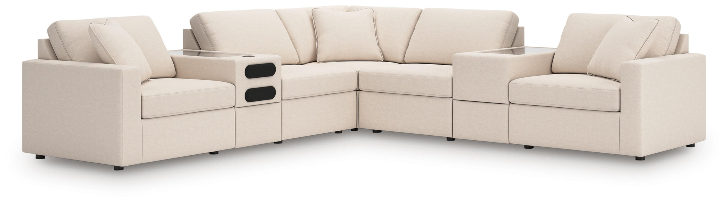 Modmax Balanced Sectional with Audio and Storage Consoles - Faith Furniture (Manhattan, KS)