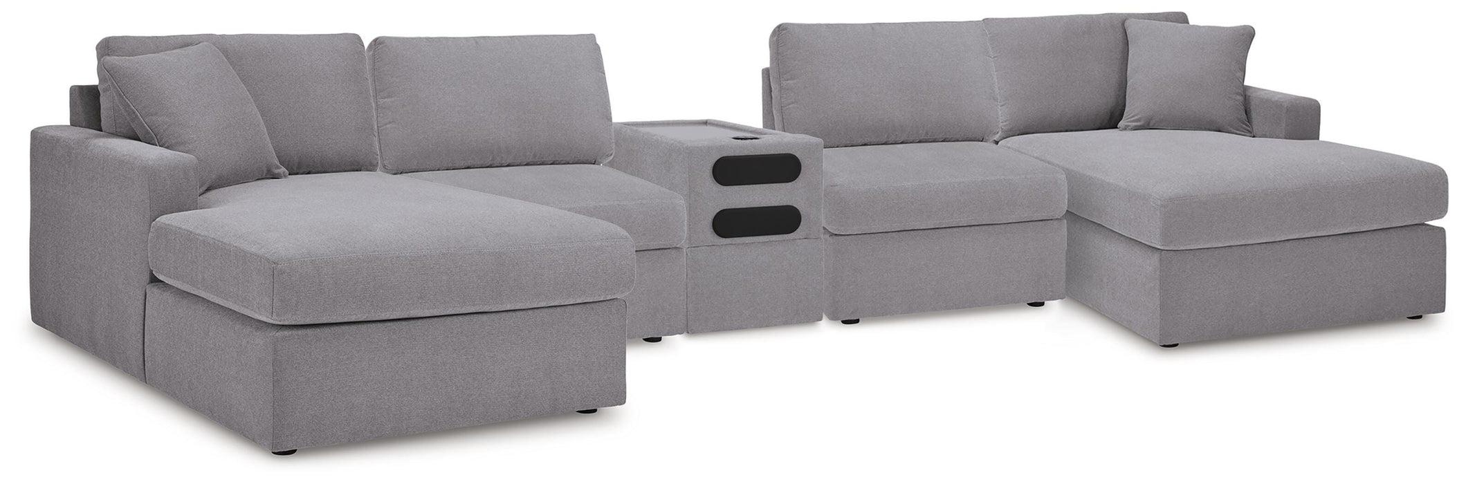 Modmax 5 Piece Sectional with Audio Console - Faith Furniture (Manhattan, KS)