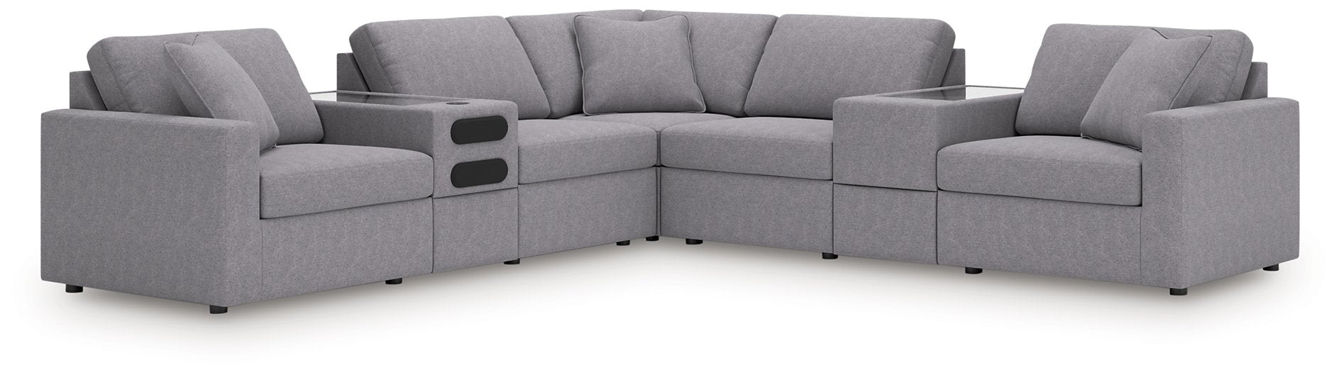 Modmax Balanced Sectional with Audio and Storage Consoles - Faith Furniture (Manhattan, KS)