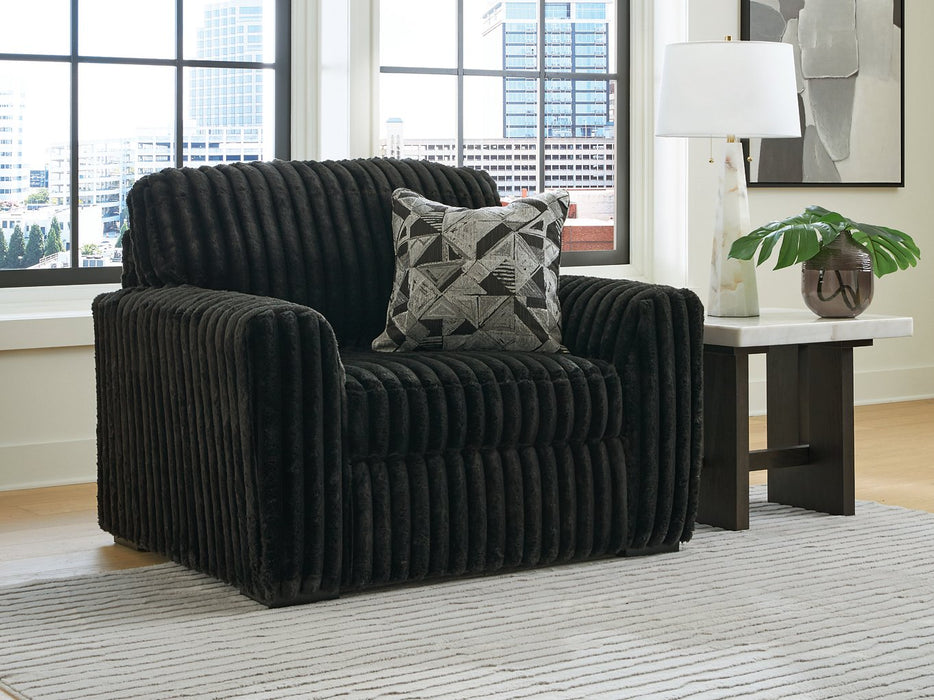 Midnight-Madness Oversized Chair - Faith Furniture (Manhattan, KS)