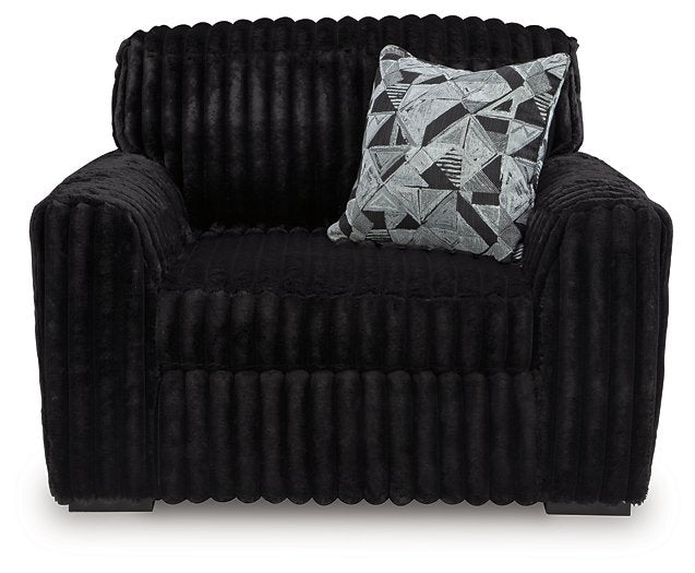 Midnight-Madness Oversized Chair - Faith Furniture (Manhattan, KS)