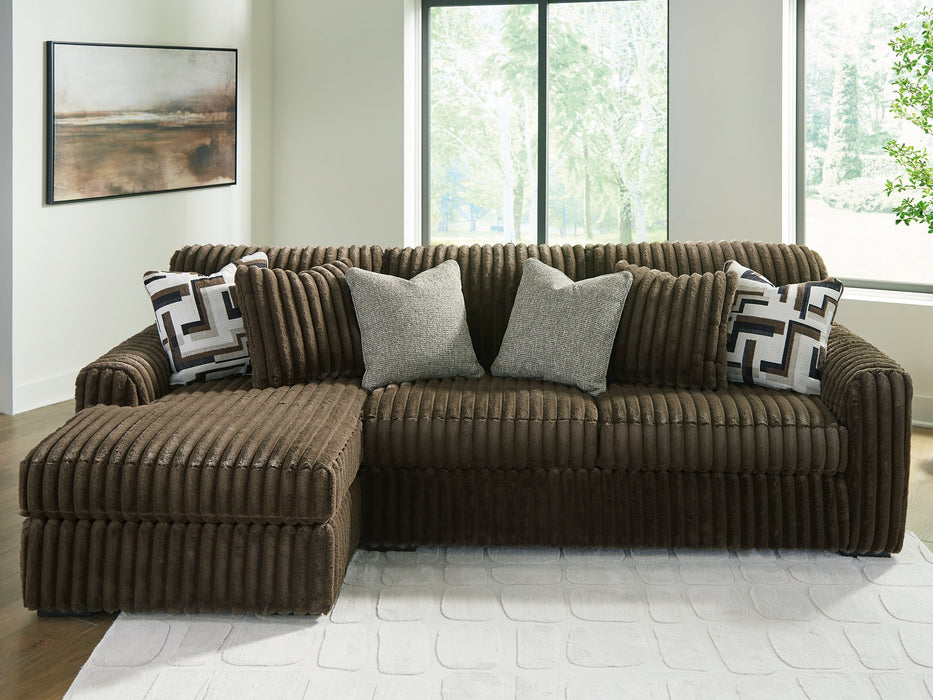 Midnight-Madness Sectional Sofa with Chaise - Faith Furniture (Manhattan, KS)