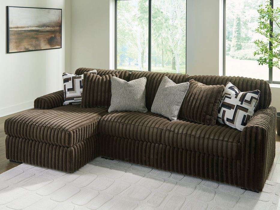 Midnight-Madness Sectional Sofa with Chaise - Faith Furniture (Manhattan, KS)