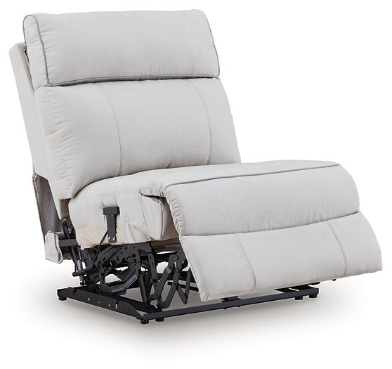 Social Pointe Reclining Sectional with Storage Console - Faith Furniture (Manhattan, KS)