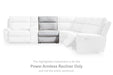 Social Pointe Reclining Sectional with Storage Console - Faith Furniture (Manhattan, KS)