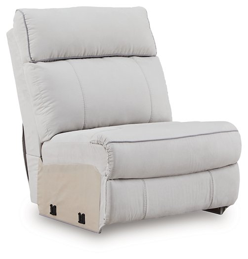 Social Pointe Reclining Sectional with Storage Console - Faith Furniture (Manhattan, KS)