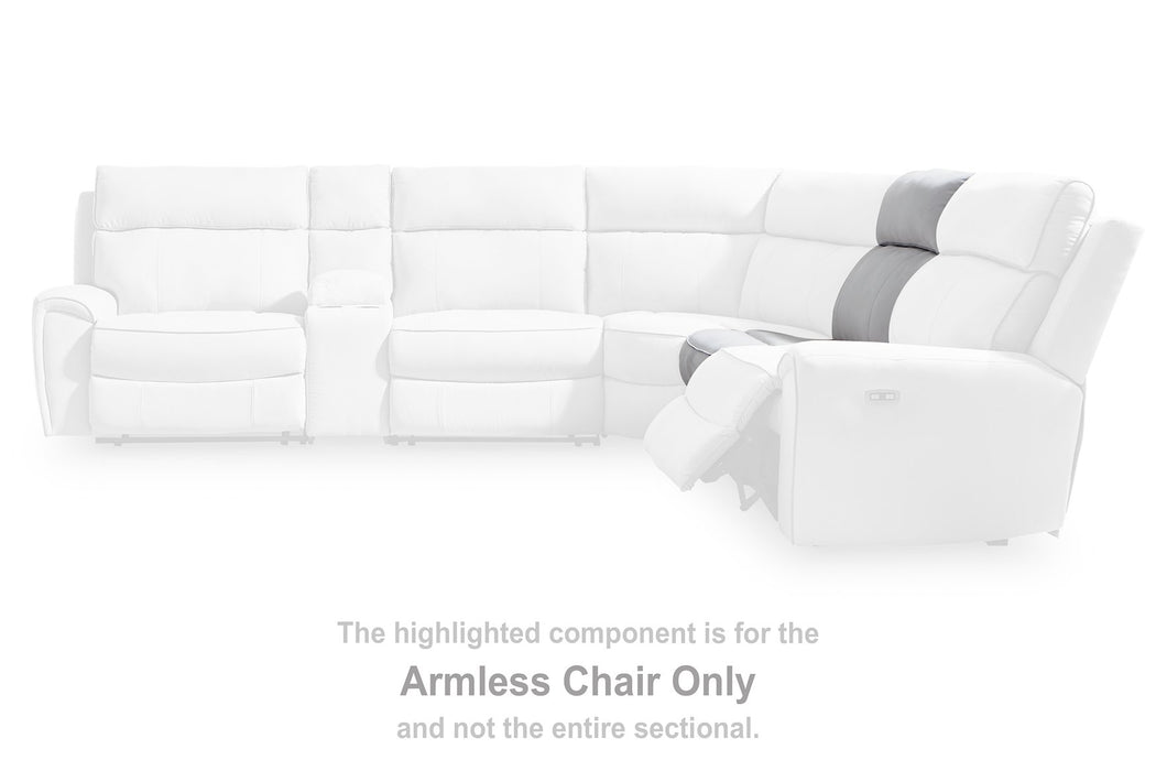 Social Pointe Reclining Sectional with Storage Console - Faith Furniture (Manhattan, KS)