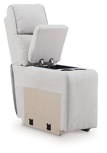 Social Pointe Reclining Sectional with Storage Console - Faith Furniture (Manhattan, KS)