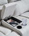 Social Pointe Reclining Sectional with Storage Console - Faith Furniture (Manhattan, KS)