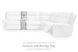 Social Pointe Reclining Sectional with Storage Console - Faith Furniture (Manhattan, KS)