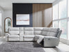 Social Pointe Reclining Sectional with Storage Console - Faith Furniture (Manhattan, KS)