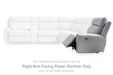 Social Pointe Reclining Sectional with Storage Console - Faith Furniture (Manhattan, KS)