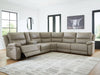 Narwhal Place Reclining Sectional with Storage Console - Faith Furniture (Manhattan, KS)