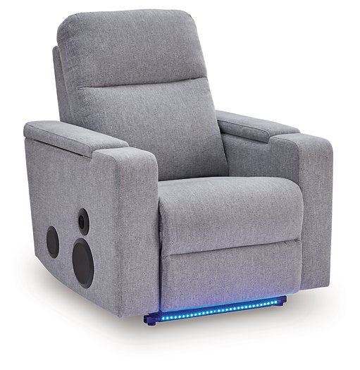 Pineland Power Glider Recliner with Audio System - Faith Furniture (Manhattan, KS)