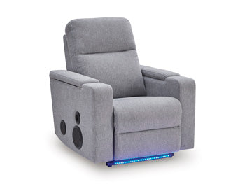 Pineland Power Glider Recliner with Audio System - Faith Furniture (Manhattan, KS)