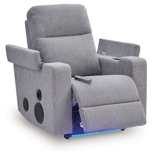 Pineland Power Glider Recliner with Audio System - Faith Furniture (Manhattan, KS)