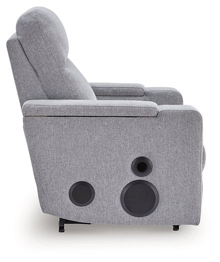 Pineland Power Glider Recliner with Audio System - Faith Furniture (Manhattan, KS)