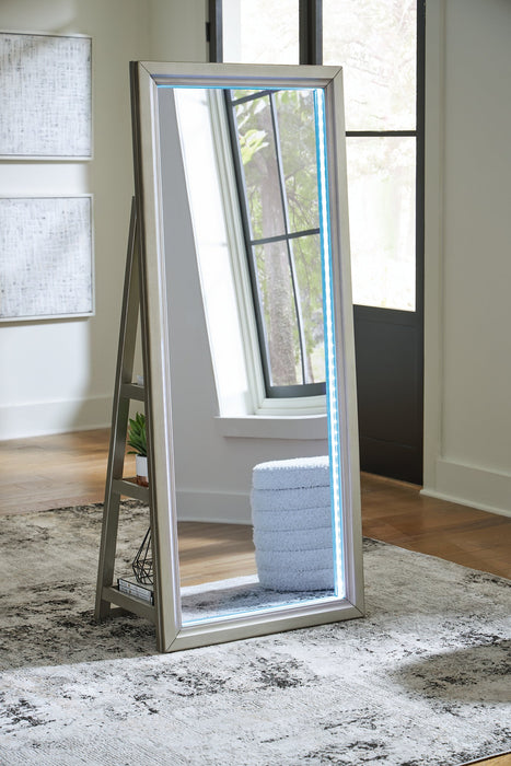 Evesen Floor Standing Mirror/Storage - Faith Furniture (Manhattan, KS)