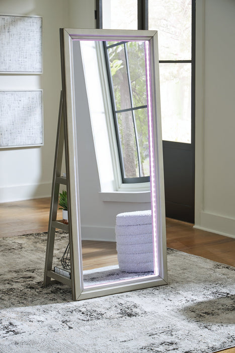 Evesen Floor Standing Mirror/Storage - Faith Furniture (Manhattan, KS)