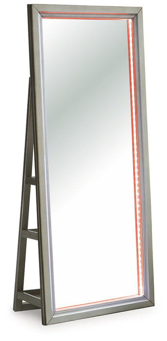 Evesen Floor Standing Mirror/Storage - Faith Furniture (Manhattan, KS)