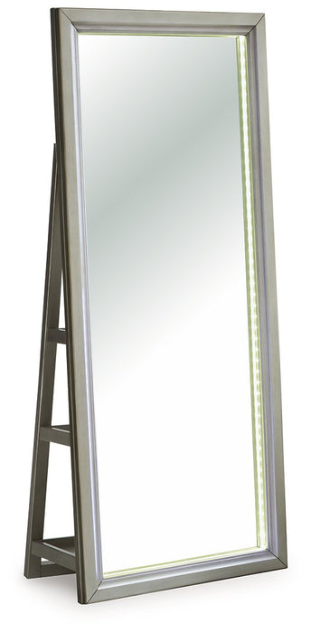 Evesen Floor Standing Mirror/Storage - Faith Furniture (Manhattan, KS)