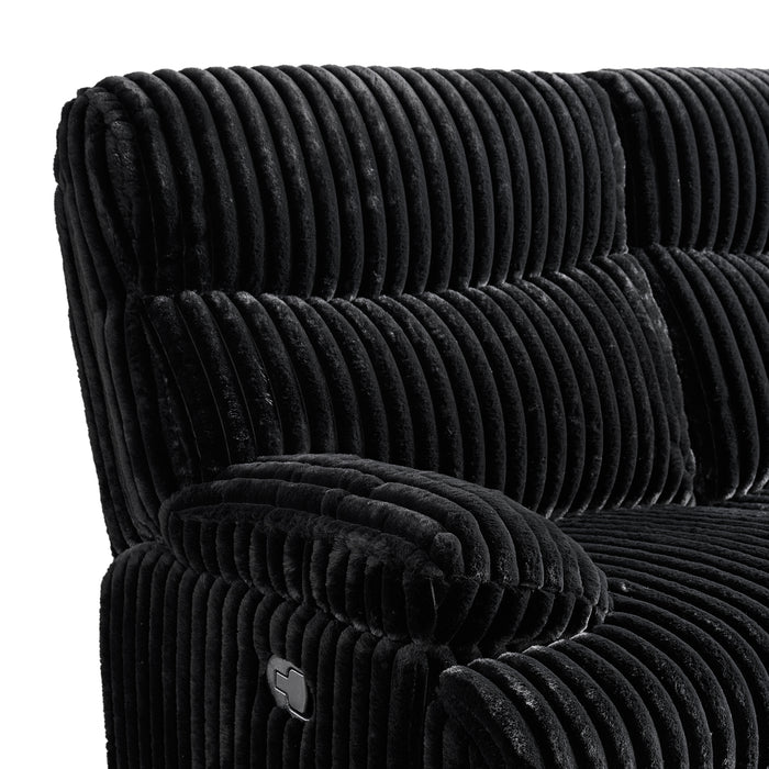 Admiral Motion Sofa in Masis Black