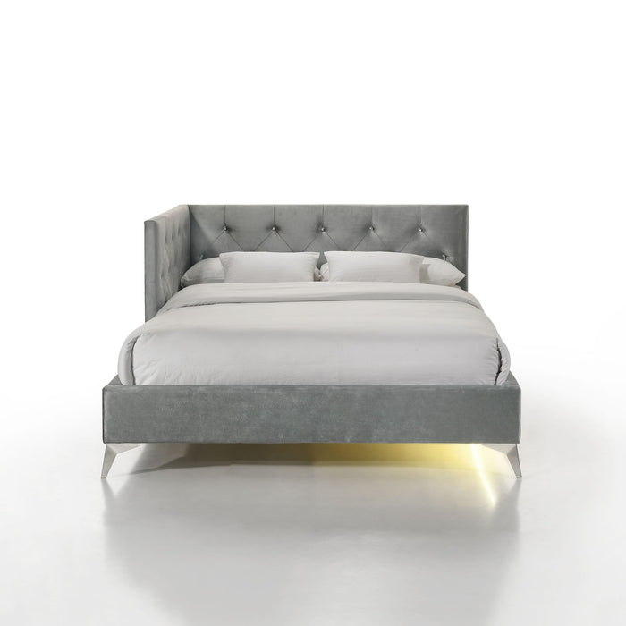 Amberley UPH Corner Bed with LED and USB - Faith Furniture (Manhattan, KS)
