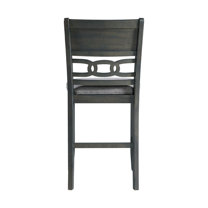 Amherst Counter Side Chair W/Fabric Cushion Grey Finish (2 Per Pack)