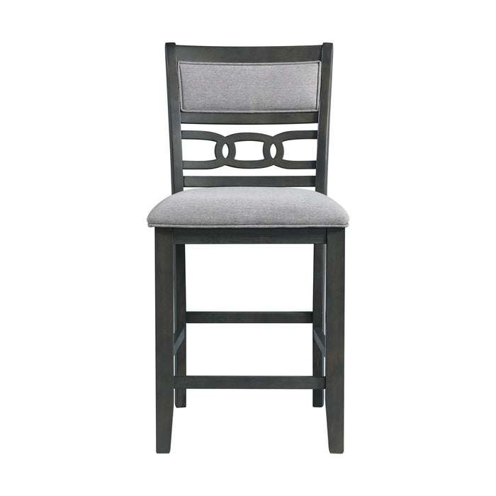 Amherst Counter Side Chair W/Fabric Cushion Grey Finish (2 Per Pack)
