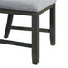 Amherst Dining Side Chair W/Fabric Cushion Side Stretcher Grey Finish (2 Per Pack) - Faith Furniture (Manhattan, KS)