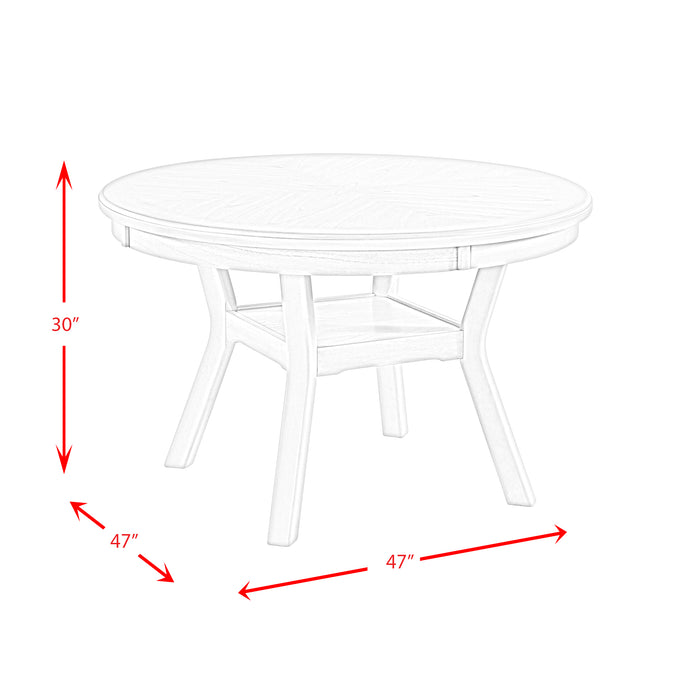 Amherst Standard Height Dining Set-Table and Four Side Chairs - Faith Furniture (Manhattan, KS)