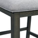 Amherst Dining Side Chair W/Fabric Cushion Side Stretcher Grey Finish (2 Per Pack) - Faith Furniture (Manhattan, KS)